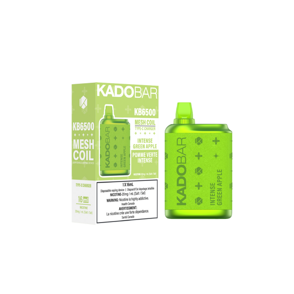 Intense Green Apple - Kado Bar 6500 Disposable