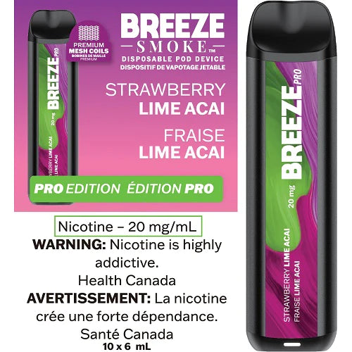 Strawberry Lime Acai - BREEZE PRO DISPOSABLE